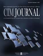 CIM Journal, Canadian Institute of Mining and Metallurgy CIM Journal